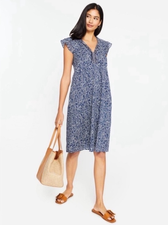 J Mclaughlin Dresses & Skirts - J. Mclaughlin Ottilie Cap Sleeve Paisley Ruffle Dress